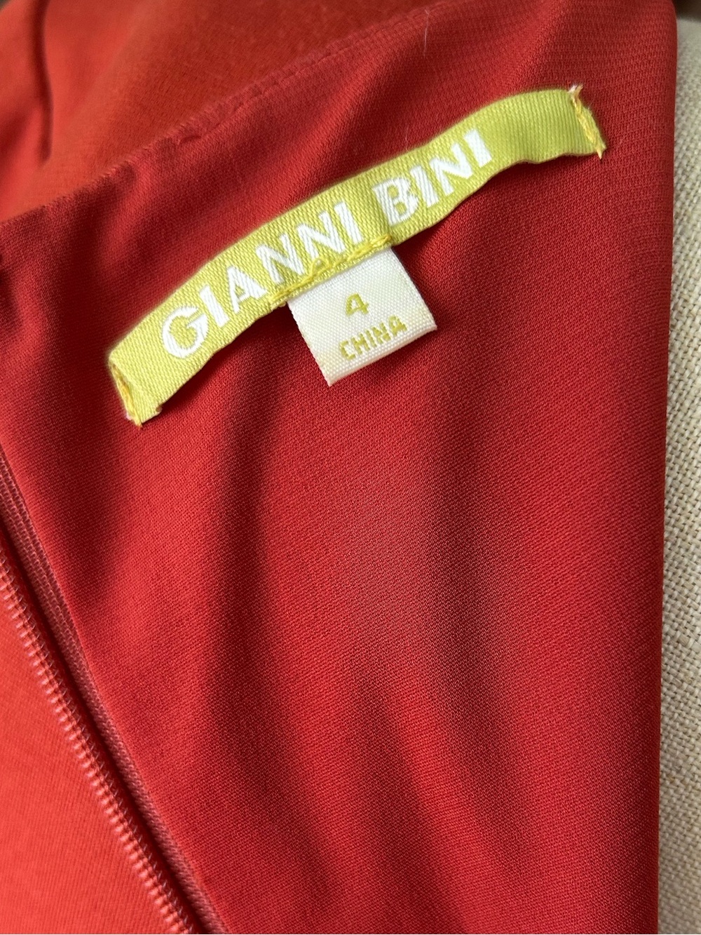 Gianni Bini orange spice Ruffle-Hem Long Sleeve Dress. - Picture 4 of 9